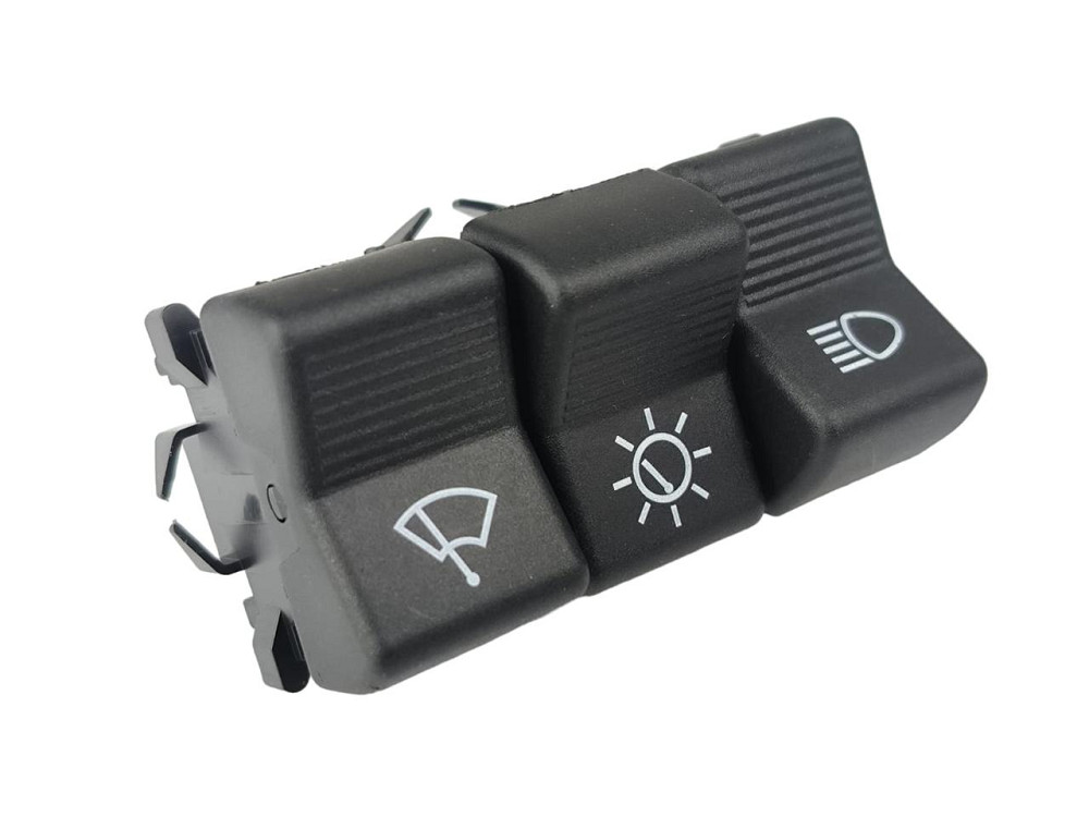 Блок 2101, 2102, 2103, 2106 тройной (света, панели приборов, стеклоочистителя) (пианино) 12В (П 134) кнопок Мукачево - изображение 2