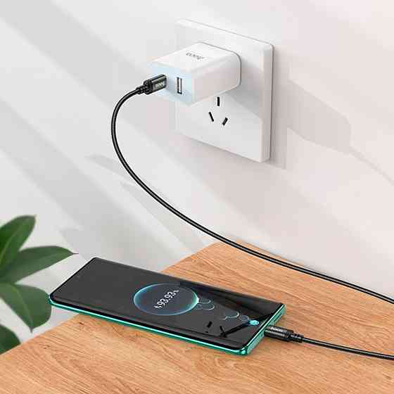 Кабель HOCO X89 Wind 60W charging data cable Type-C to Type-C Black (6931474784384) Київ