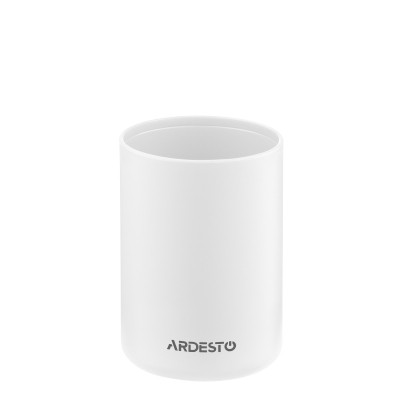 Набор для ванной комнаты Ardesto Minimalism 3 предмета Белый 360 мл (ARHB3110WB) Винница - изображение 3