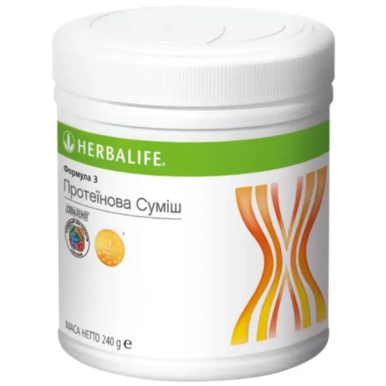Протеїнова суміш Формула 3 Гербалайф, Для підтримки м’язів та енергії,Білковий комплекс для щоденного раціону Дніпро