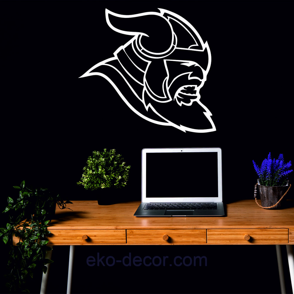 Декоративне настінне Панно «Вікінг», Декор на стіну 50*45 см, Білий Київ - фото 3