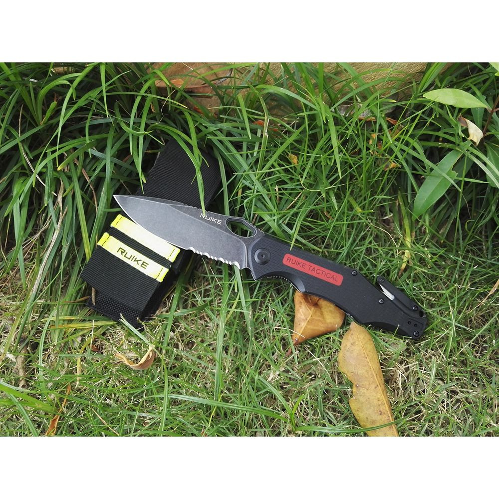 Ніж складаний мисливський Ruike M195, (10.8 см) D2 / G10 чорний Київ - фото 20