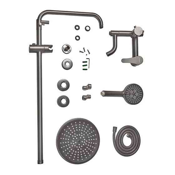 Душова колонна Champion SAP-009-J з змішувачем, графіт, нержавіюча сталь (CH6165) Харків