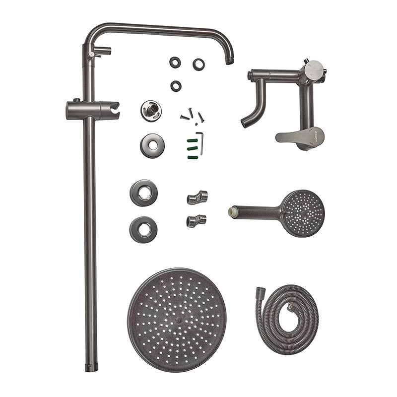 Душова колонна Champion SAP-009-J з змішувачем, графіт, нержавіюча сталь (CH6165) Харків - фото 3