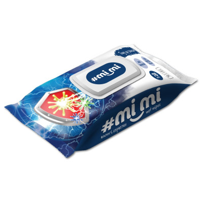 Вологі серветки Mi Mi Антибактеріальні З клапаном 78 шт. (4820237500335) Вінниця - фото 2