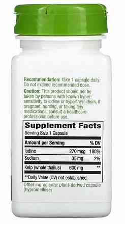 Келп (Ламінарія Kelp) 600 мкг 100 капсул Київ