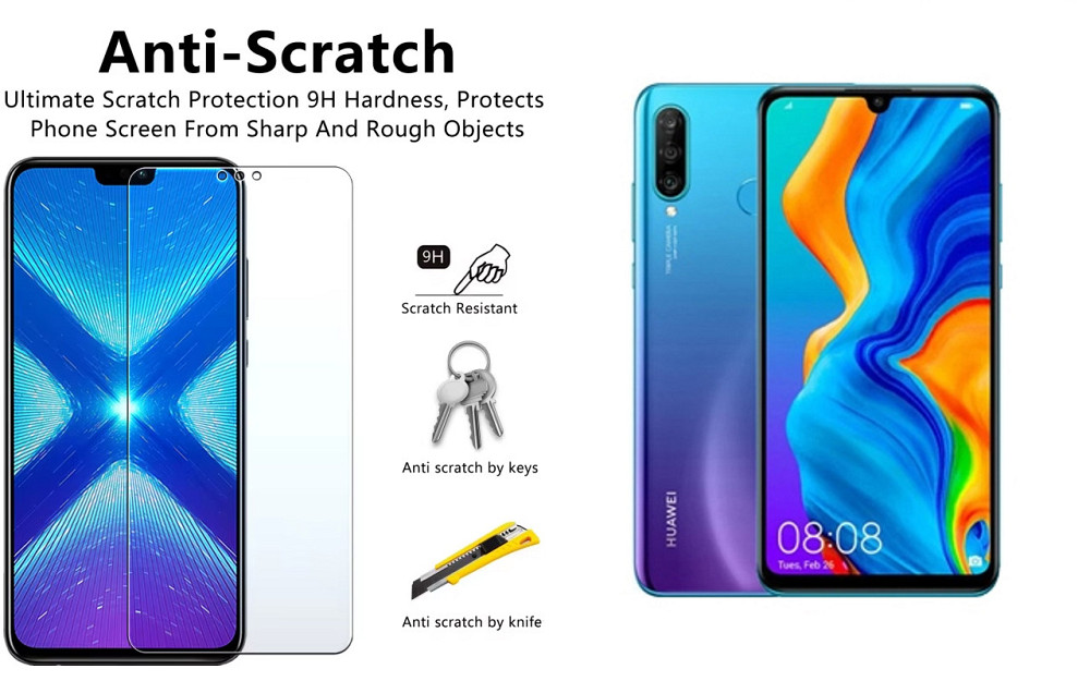 Защитное стекло NeoGlass для Huawei P30 Lite – ультрапрозрачное и устойчивое Киев - изображение 1