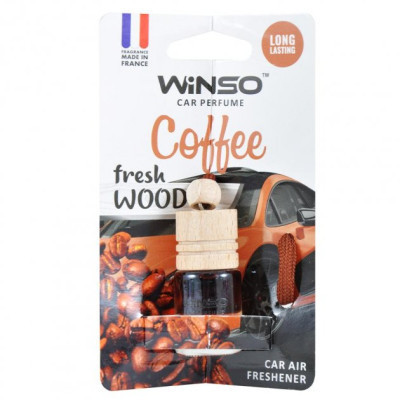 Ароматизатор для автомобіля WINSO Fresh Wood Coffee 4,5мл (530360) Вінниця - фото 1