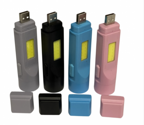 Ручний ліхтар PL-099, LED+COB, USB, акум. Дніпро