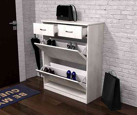 Тумба для обуви №2, Дуб Шамоні Світлий, 800/350/1010 Львов