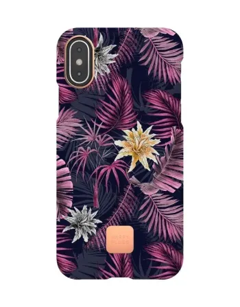 Чехол Happy Plugs для iPhone X и Айфона XS, пластиковый, удобный, тонкий и лёгкий, Case Hawaiian Nig Киев - изображение 1