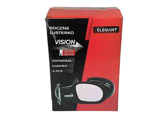 Зеркало заднього виду зовнішнє збільшене універсальне (крапелька) хром (к-кт 2 шт) 2101-2107 Мукачево
