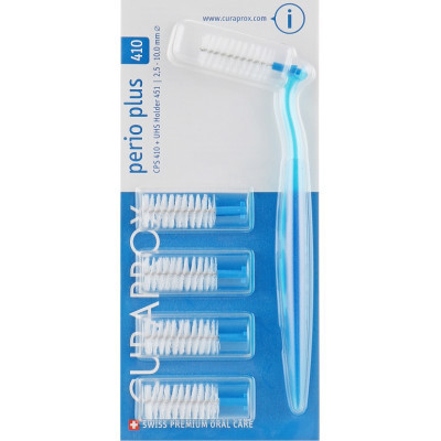Щітки для міжзубних проміжків Curaprox Perio Plus CPS 410 D 2.5 - 10 мм 5 шт. + тримач (7612412423655) Вінниця - фото 1