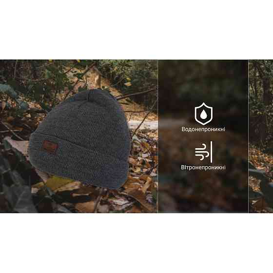 Водонепроникна шапка Dexshell, onesize (56-58 см), графітовий сірий Рівне