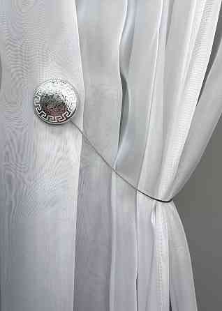 Магниты для штор и гардин Афина 2 шт Серебристый (81-271) Киев