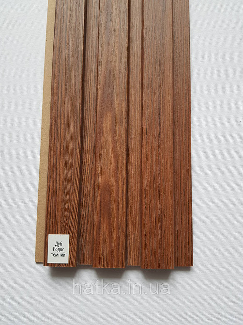 Стеновая реечная панель МДФ 117х12х2800 мм Дуб родос СП12117-10 Киев - изображение 2