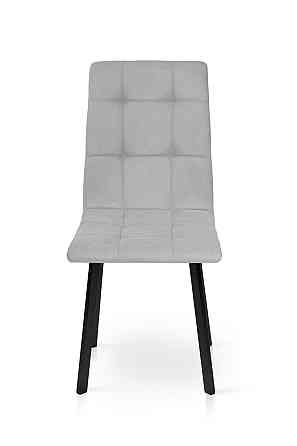 Стілець Трініті, метал чорний/ тканина світ-сіра-- Київ