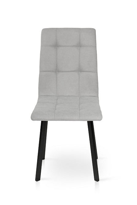 Стілець Трініті, метал чорний/ тканина світ-сіра-- Київ - фото 3