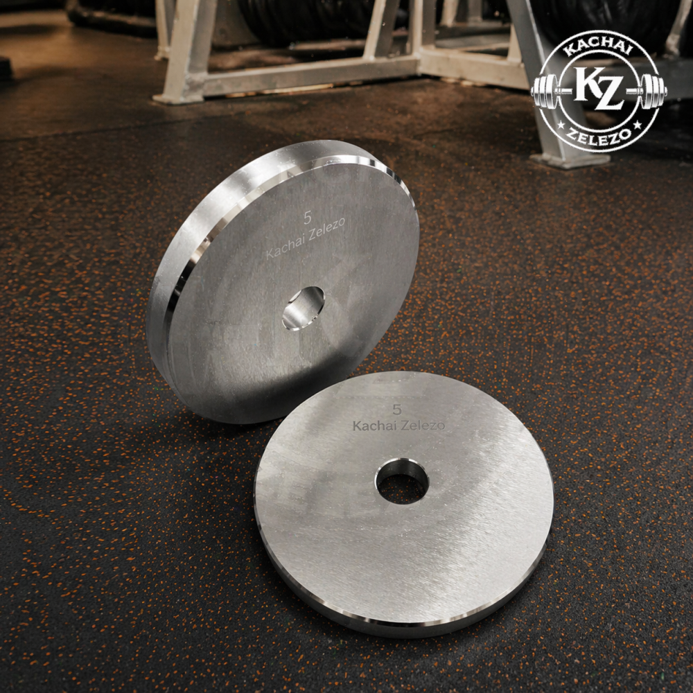 Гантели наборные 2 по 20 кг металлические без покрытия Kachai Zelezo Iron Pro Киев - изображение 8