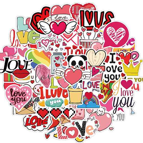 Набір вінілових наклейок Love Запоріжжя