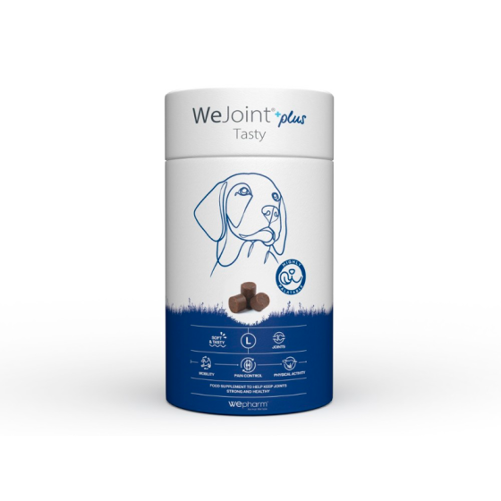 Лакомство Wepharm WeJoint Plus Tasty Large Breeds ВиФарм ВиДжоинт Плюс Тести для защиты суставов собак больших пород, 30 пастилок Винница