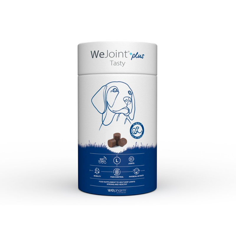 Лакомство Wepharm WeJoint Plus Tasty Large Breeds ВиФарм ВиДжоинт Плюс Тести для защиты суставов собак больших пород, 30 пастилок Винница - изображение 1