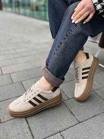 Без бренда Кеди жіночі Notta bene K-0524 бежеві (весна-осінь, замша натуральна) (5812) Коломия