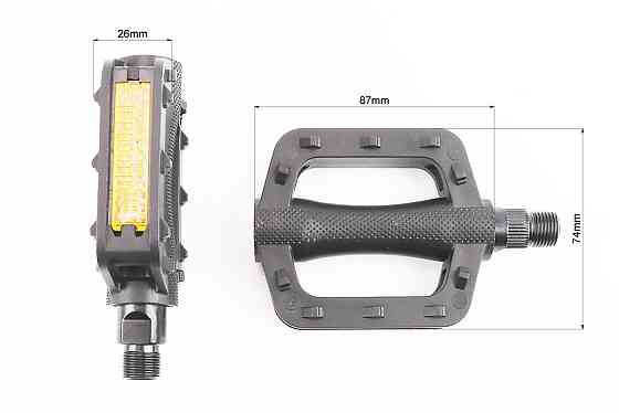 Педалі CHILD 9/16" (100x74x26mm) пластикові, чорні NW-477 Київ