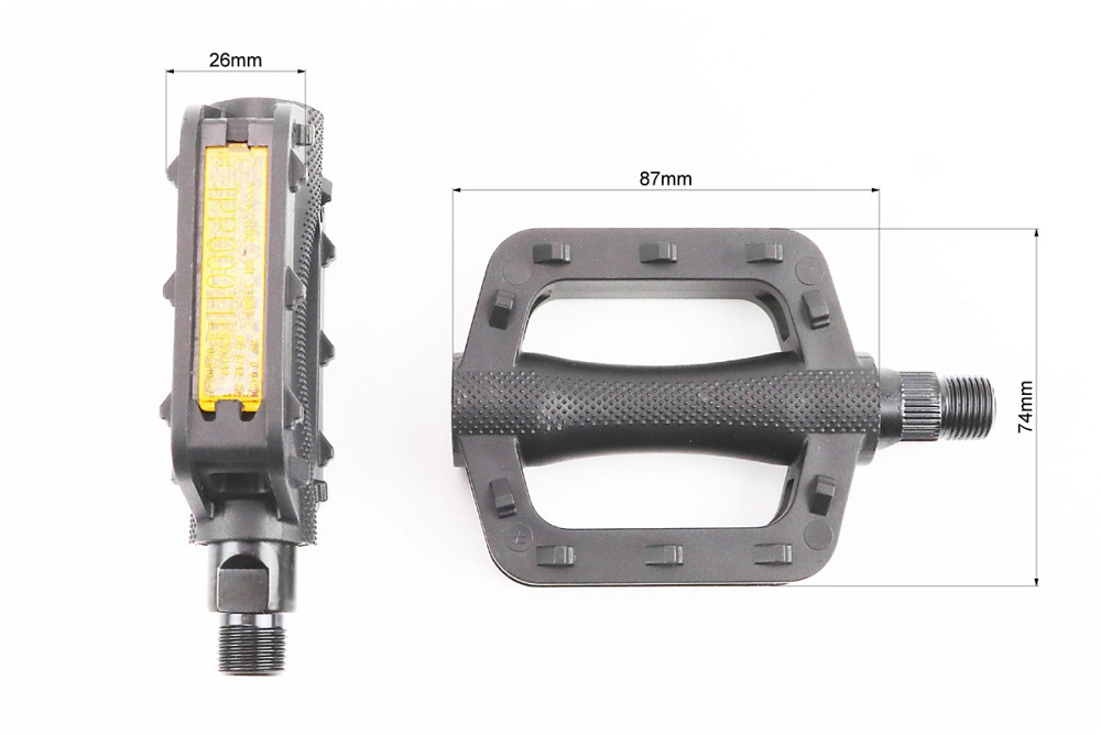 Педалі CHILD 9/16" (100x74x26mm) пластикові, чорні NW-477 Київ - фото 2