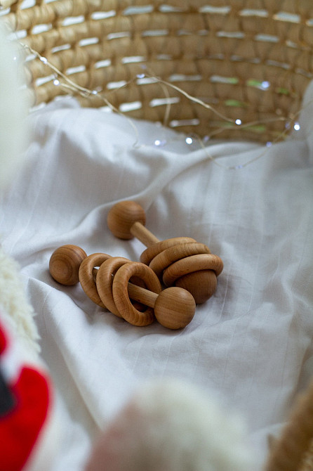 Дерев'яне дитяче брязкальце WooolyWool Київ - фото 2