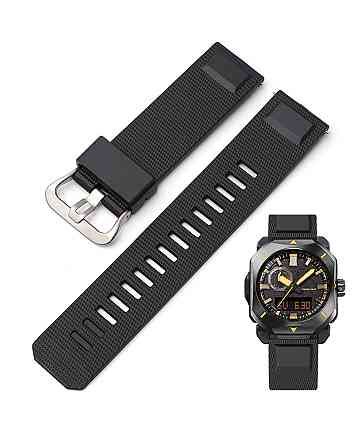 Ремінець для Casio Pro Trek PRW-6900Y Black SI SBR Київ