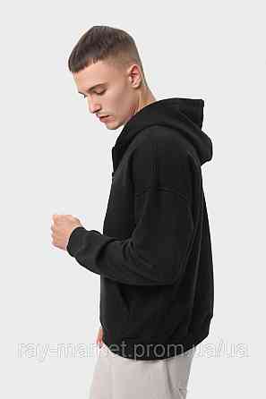 Худі на блискавці чоловіче базове RAY PREMIUM LOOSE чорне(U0409М-Black) S Київ
