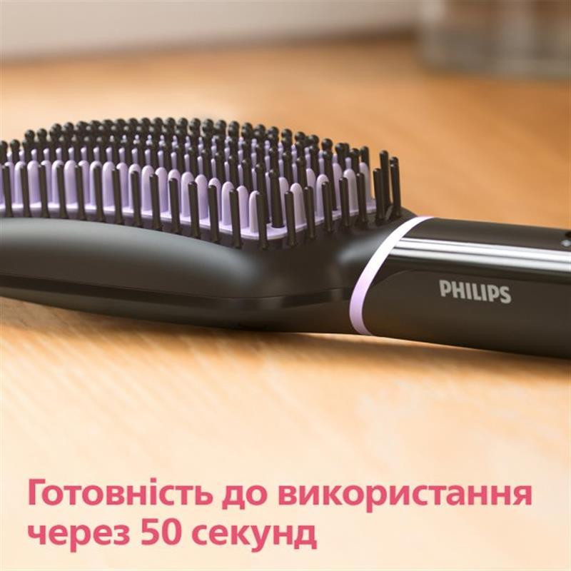 Щітка-випрямляч для волосся Philips StyleCare Essential BHH880/00 Чорний Харків - фото 19