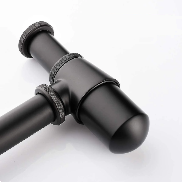 Сифон для раковини Mixxus Siphon-01 BLACK 1 1/4" без випуску (під донний клапан) чорний/латунь Чернівці - фото 4