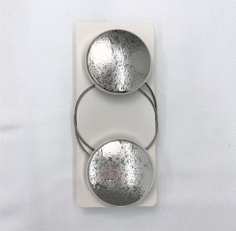 Магниты для штор и гардин Круг набор 2 шт Серебристый (81-142) Киев - изображение 6