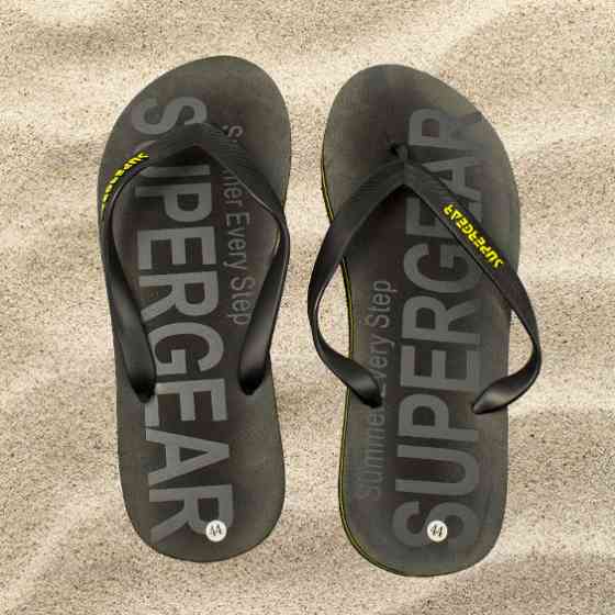 Мужские вьетнамки, шлепанцы Super Gear Черный М0990-6 44 Киев