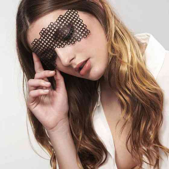 Маска самоклеющаяся виниловая Bijoux Indiscrets черная Sex Aura Киев