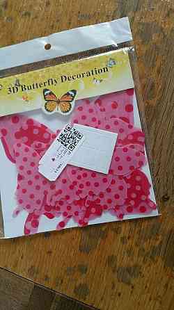 Метелики декоративні в горошок - 12шт. Київ