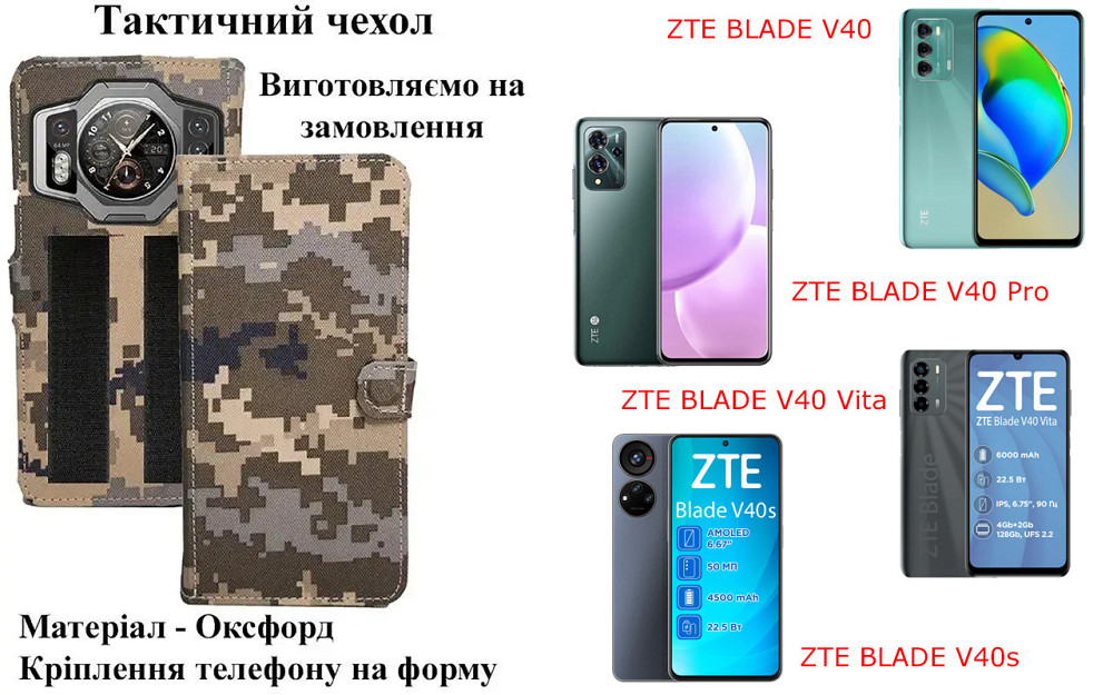Тактичний чохол для Tecno Spark 30 KL6, Spark 30C KL5n, Spark 30 Pro, кріпиться до спорядження на липучці Київ - фото 1