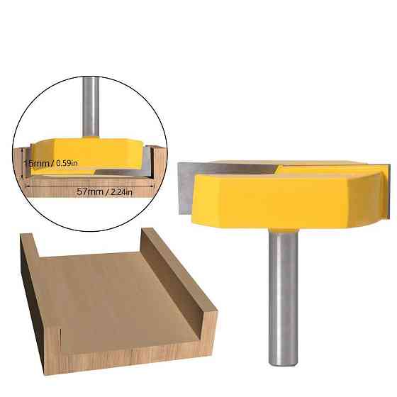 Фреза для дерева пазова пряма D57 d8 h15 L54 Коломия