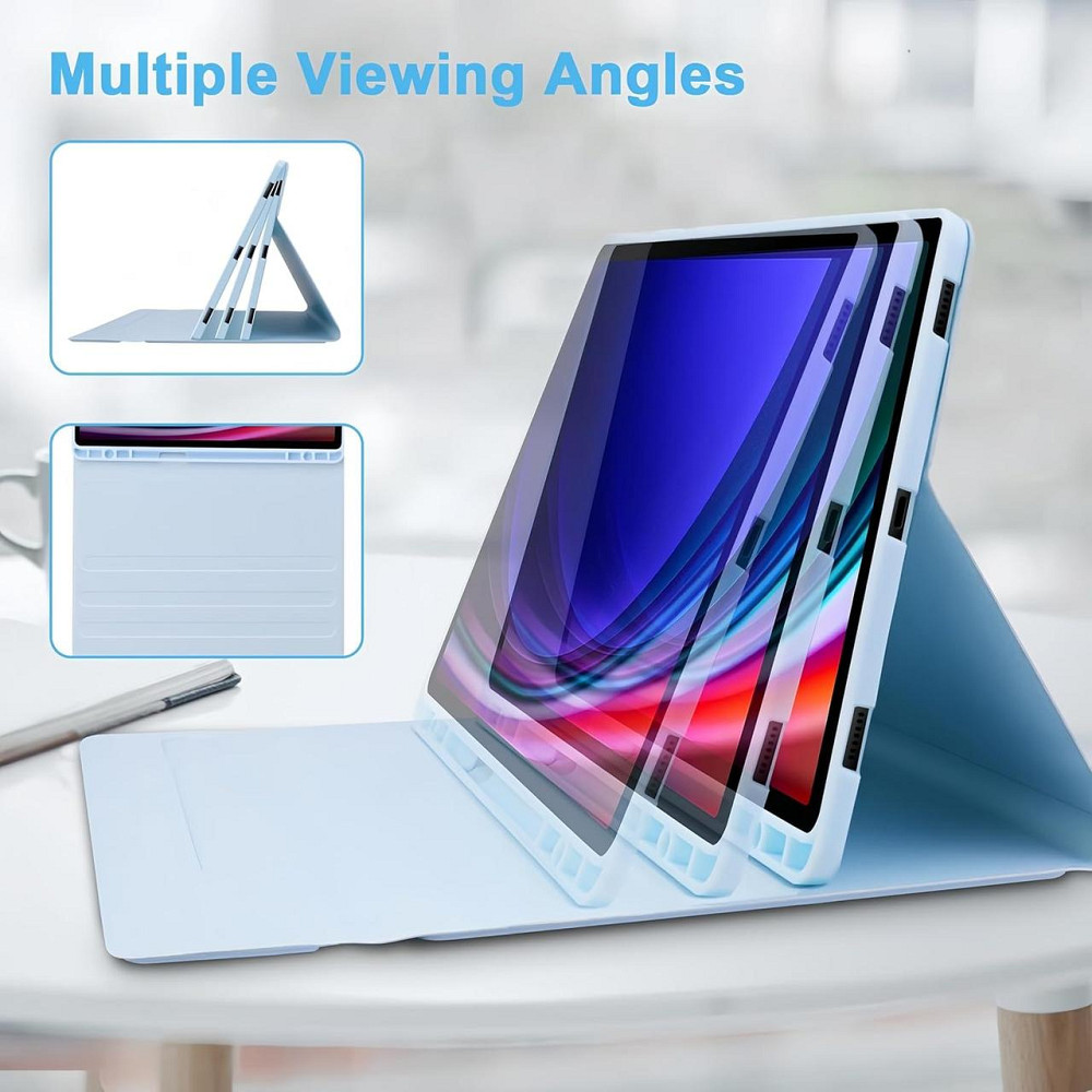 Протиударний чохол-книжка з клавіатурою на Samsung Galaxy Tab S7 FE+/S7+/S8+ 12.4" Дніпро - фото 6