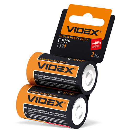Батарейка сольова С/R14 (бл-2шт) Videx Житомир - изображение 1