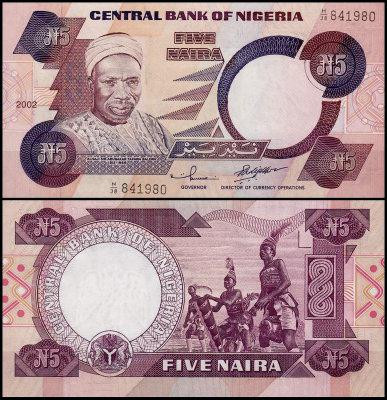 Nigeria Нигерия - 5 Naira 2002 UNC Pick 24g Полтава - изображение 1