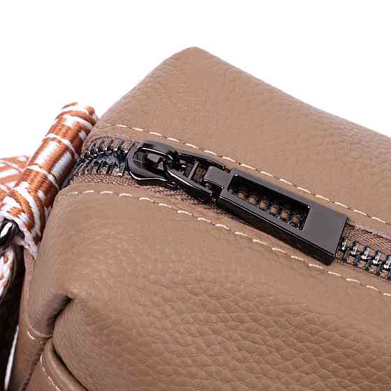 Невелика сумка на одне відділення для стильних жінок із натуральної шкіри Vintage 22604 Бежева Київ