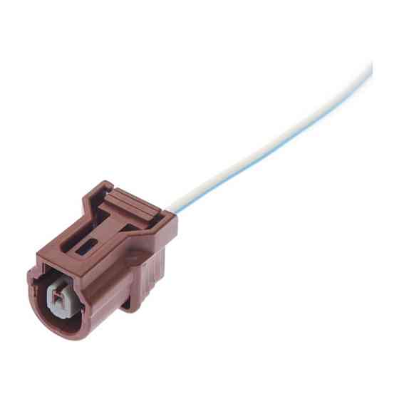 Роз'єм конектор с проводом, 1-кон., Датчик Давления Масла, Датдатчик Детонации, Коричневий, 6189-7197, Acura, Honda Київ