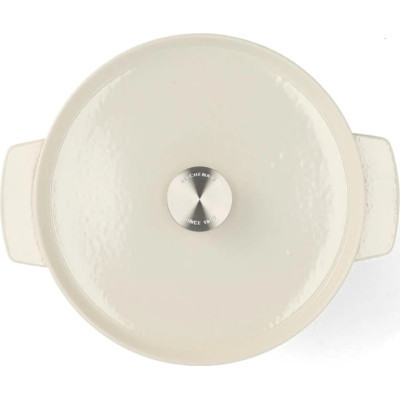 Каструля KitchenAid чавунна з кришкою 5,2 л Мигдалевий крем (CC006059-001) Вінниця - фото 4