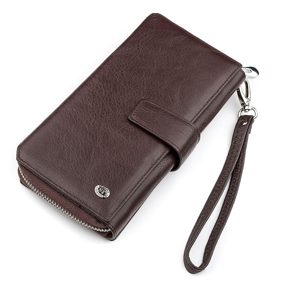 Кошелек женский ST Leather 18457 (SТ228) из натуральной кожи Коричневый Киев - изображение 12