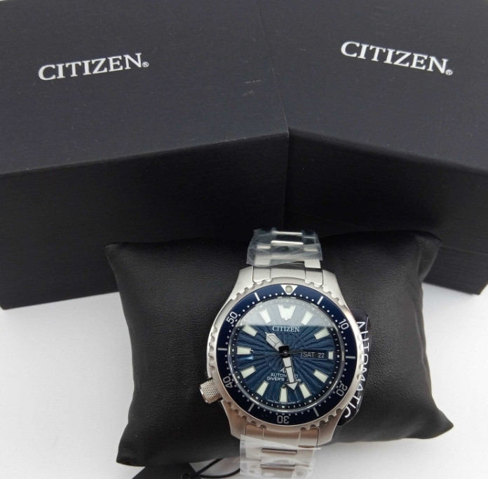 Японський чоловічий годинник 200 м дайвери Citizen NY0136-52L сапфір, механіка. Харків - фото 2