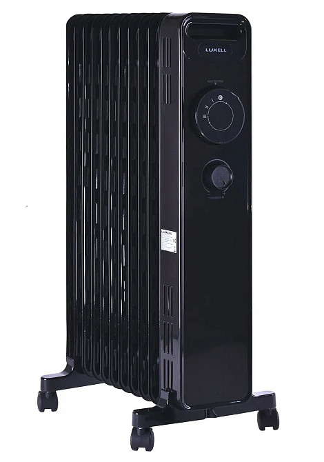 Обогреватель масляный на 11 секций 2300 Вт Luxell LUX-1230S черный Киев - изображение 1