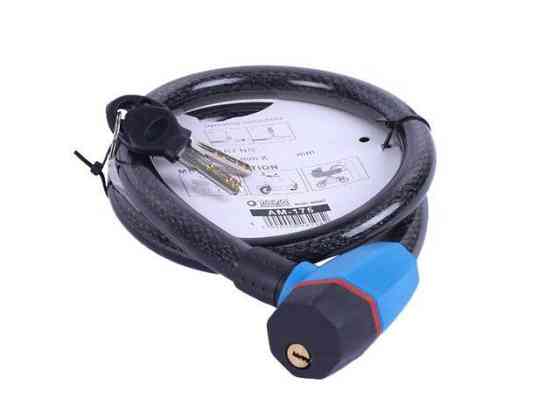 Замок прорипасований ZX1240 , тросовий, 18 мм*1000 мм (під ключ) Мукачево